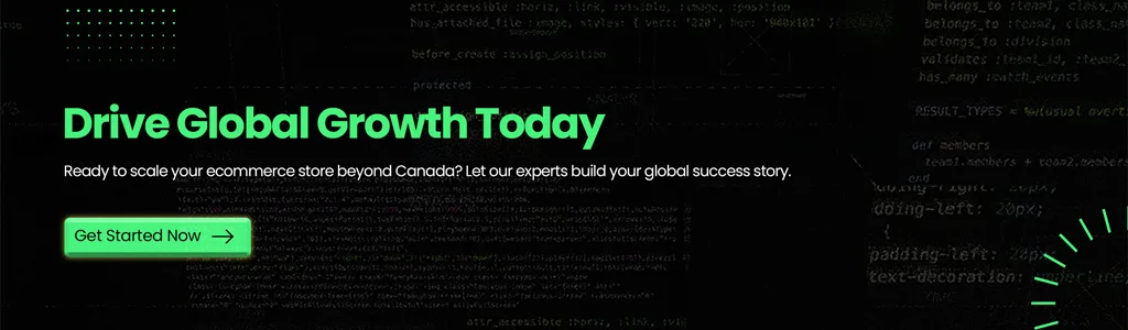 Start now to scale your Canadian ecommerce store and drive global sales growth